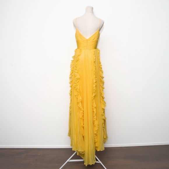 Mac Duggal Yellow Prom Dress - Picture 3 of 14